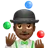 Man Juggling: Medium-Dark Skin Tone