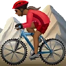 Woman Mountain Biking: Medium-Dark Skin Tone Emoji 🚵🏾‍♀️ image - Apple style