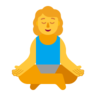 Woman In Lotus Position Emoji 🧘‍♀️ image - Microsoft Classic 2D style