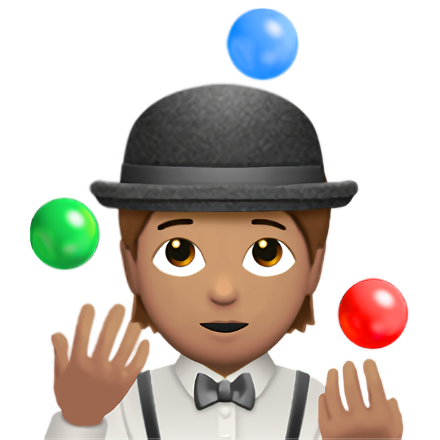 Person Juggling: Medium Skin Tone