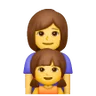 Family: Woman, Girl Emoji 👩‍👧 image - Samsung style