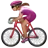 Woman Biking: Medium Skin Tone