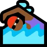 Woman Swimming: Medium-Dark Skin Tone Emoji 🏊🏾‍♀️ image - Microsoft Windows 10 Segoe UI Emoji style