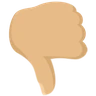 Thumbs Down: Medium-Light Skin Tone Emoji 👎🏼 image - Facebook Messenger (2016) style