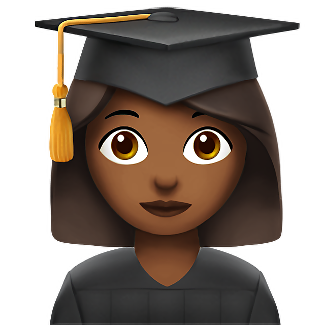 Woman Student: Medium-Dark Skin Tone