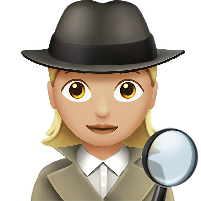 Woman Detective: Medium-Light Skin Tone