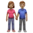 Woman And Man Holding Hands: Medium Skin Tone