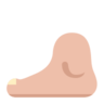 Foot: Medium-Light Skin Tone Emoji 🦶🏼 image - Microsoft Classic 2D style
