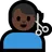 Man Getting Haircut: Dark Skin Tone