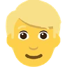 Man: Blond Hair Emoji 👱‍♂️ image - Skype style