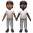 People Holding Hands: Medium-Dark Skin Tone, Dark Skin Tone