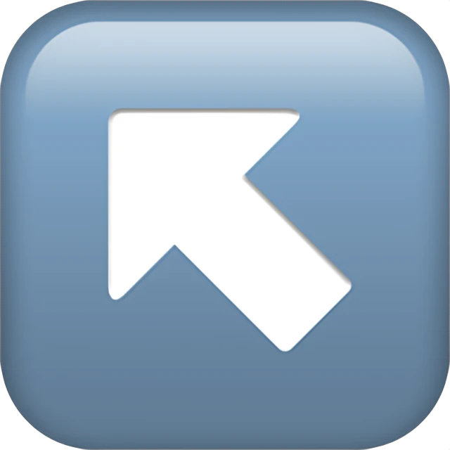 ↖ - Up-Left Arrow Emoji Meaning, Copy and Paste