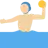 Man Playing Water Polo: Medium-Light Skin Tone