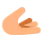 Palm Up Hand: Medium-Light Skin Tone