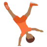 Person Cartwheeling: Medium-Dark Skin Tone Emoji 🤸🏾 image - Twitter / X (Twemoji) style