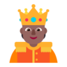 Person With Crown: Medium-Dark Skin Tone Emoji 🫅🏾 image - Microsoft Classic 2D style