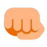 Oncoming Fist: Medium-Light Skin Tone Emoji 👊🏼 image - Tossface style
