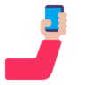 Selfie: Medium-Light Skin Tone Emoji 🤳🏼 image - Microsoft Classic 2D style