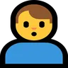 Man Pouting Emoji 🙎‍♂️ image - Microsoft Windows 10 Segoe UI Emoji style