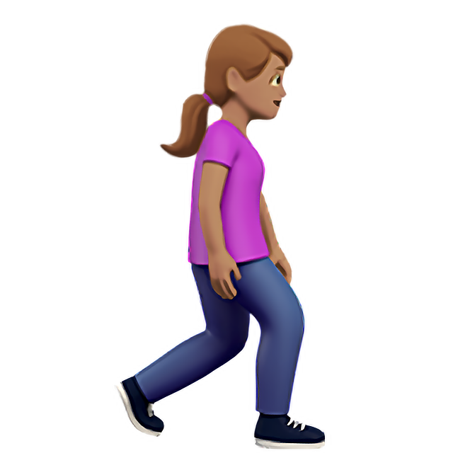 Woman Walking Facing Right: Medium Skin Tone