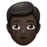 Man: Dark Skin Tone Emoji 👨🏿 image - Huawei Harmony OS style