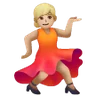 Woman Dancing: Medium-Light Skin Tone Emoji 💃🏼 image - Samsung style