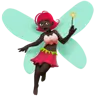 Woman Fairy: Dark Skin Tone Emoji 🧚🏿‍♀️ image - Apple style