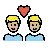 Couple With Heart: Man, Man, Medium-Light Skin Tone