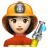 Woman Firefighter: Light Skin Tone