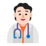 Health Worker: Light Skin Tone Emoji 🧑🏻‍⚕️ image - Microsoft Classic 2D style