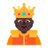 Person With Crown: Dark Skin Tone