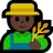 Man Farmer: Dark Skin Tone