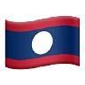 Flag: Laos Emoji 🇱🇦 image - Apple style