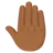 Raised Back Of Hand: Medium-Dark Skin Tone