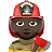 Firefighter: Dark Skin Tone