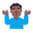 Man Shrugging: Medium-Dark Skin Tone