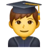 Man Student Emoji 👨‍🎓 image - Samsung style