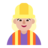 Woman Construction Worker: Medium-Light Skin Tone