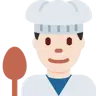 Man Cook: Light Skin Tone Emoji 👨🏻‍🍳 image - Twitter / X (Twemoji) style