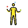 Man Juggling Emoji 🤹‍♂️ image - OpenMoji style