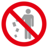 Interdiction de jeter des déchets Emoji 🚯 image - Emojidex style