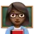 Woman Teacher: Medium-Dark Skin Tone