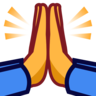 Emoji Személy összekulcsolt kézzel 🙏 image - Emojidex style