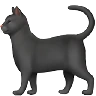 Black Cat Emoji 🐈‍⬛ image - Apple style