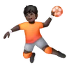 Person Playing Handball: Dark Skin Tone Emoji 🤾🏿 image - Samsung style