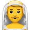 Man With Veil Emoji 👰‍♂️ image - Apple style