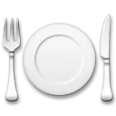 Fork And Knife With Plate