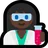 Woman Scientist: Dark Skin Tone