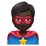 Superhero: Dark Skin Tone Emoji 🦸🏿 image - Huawei Harmony OS style