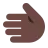 Leftwards Hand: Dark Skin Tone